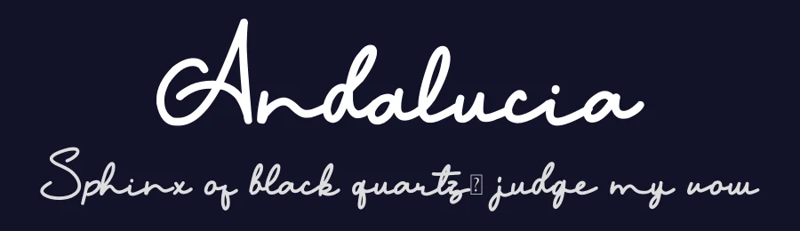 Andalucia by SharkStudio — Script Handwritten Font — thumbnail 2