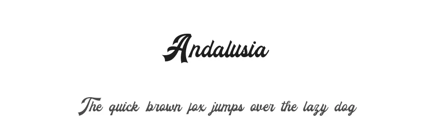 Andalusia by Budi Erlangga — Script Handwritten Font