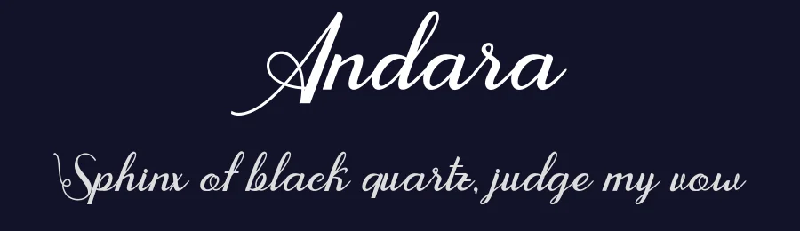 Andara by arepgunkell — Script Handwritten Font — thumbnail 2