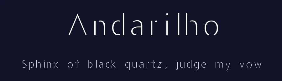Andarilho by Andarilho Design — Sans Serif Font — thumbnail 2