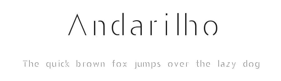 Andarilho by Andarilho Design — Sans Serif Font