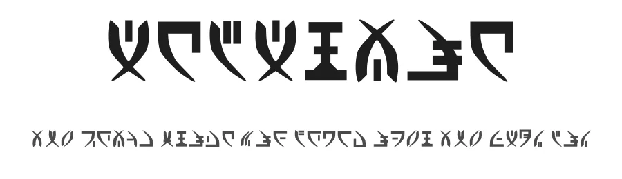 Andarion by Ezeray Ciel — Dingbats Font
