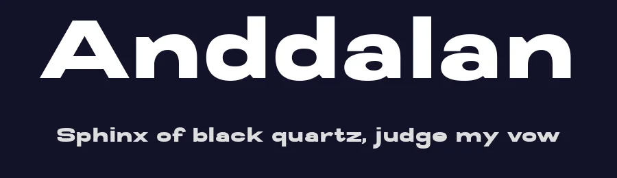 Anddalan by Dalamruangs — Sans Serif Font — thumbnail 2