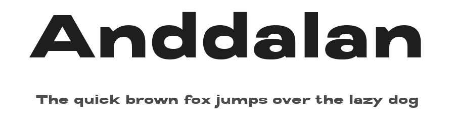 Anddalan by Dalamruangs — Sans Serif Font