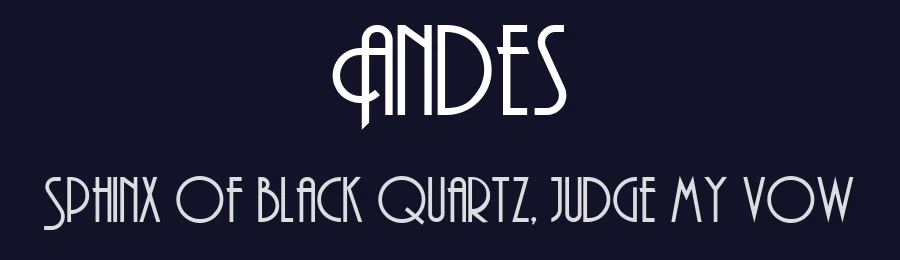 Andes — Decorative Font — thumbnail 2