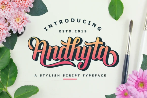 Andhyta Font by nurfdesigns — Script Handwritten Font