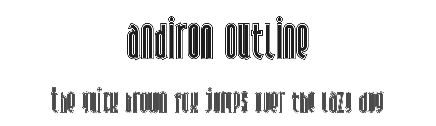Andiron Outline by Nick's Fonts — Decorative Font