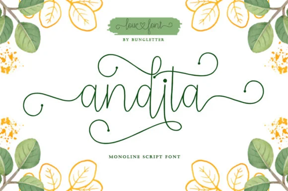 Andita Font by bungreja123 — Script Handwritten Font