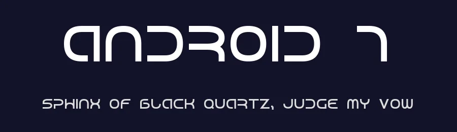 Android 7 by Style-7 — Display Font — thumbnail 2