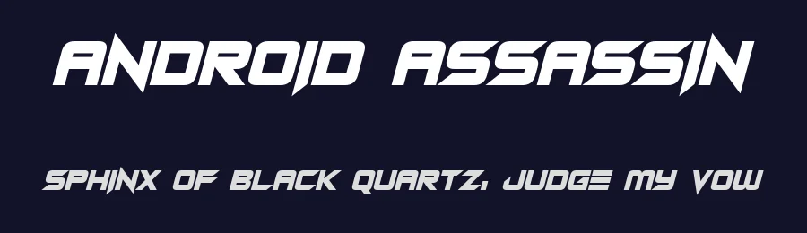 Android Assassin by Hawtpixel — Display Font — thumbnail 2