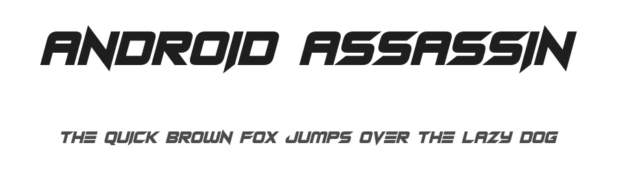 Android Assassin by Hawtpixel — Display Font