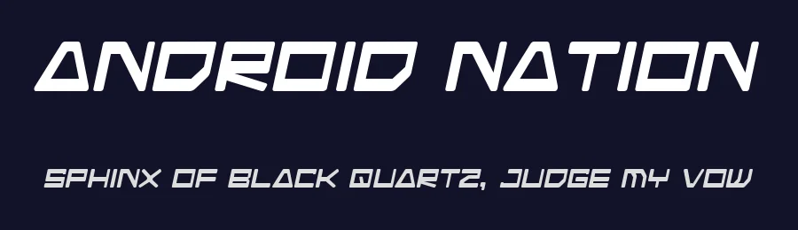 Android Nation by Blambot — Display Font — thumbnail 2