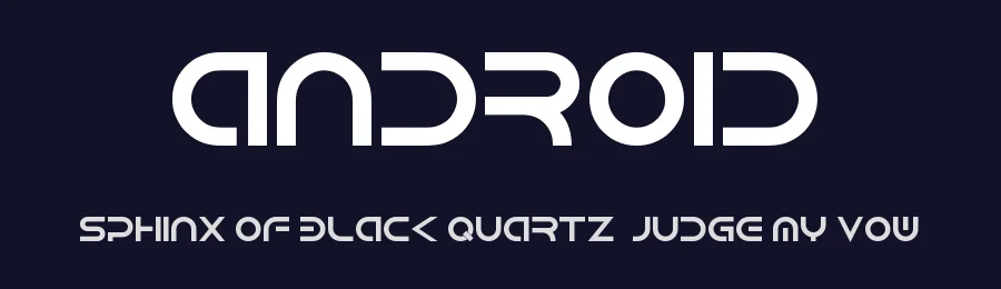 Android by Isaac K — Display Font — thumbnail 2