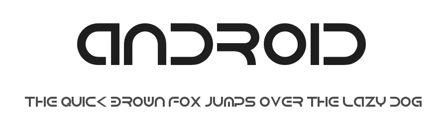 Android by Isaac K — Display Font