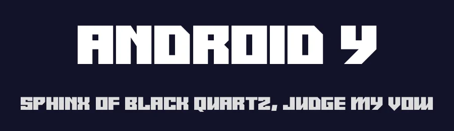 Android y by Hawtpixel — Display Font — thumbnail 2
