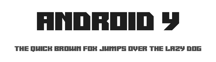 Android y by Hawtpixel — Display Font