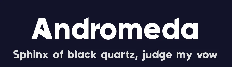Andromeda by Creative Killer — Display Font — thumbnail 2