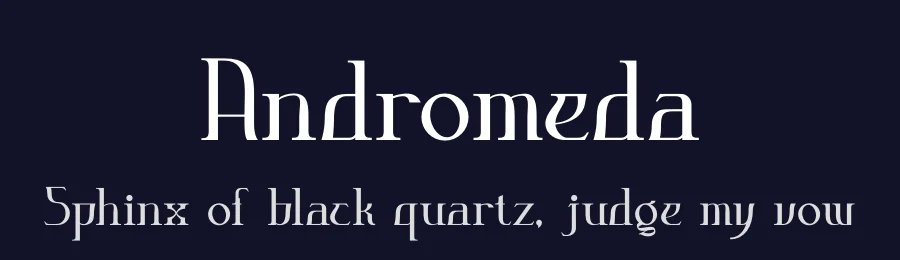 Andromeda by Absonstype Studio — Blackletter Font — thumbnail 2