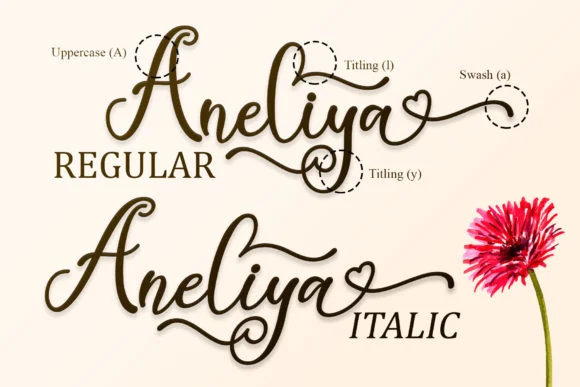 Aneliya Font by Sakha Design — Script Handwritten Font — thumbnail 8