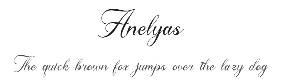 Anelyas by Denustudios — Script Handwritten Font