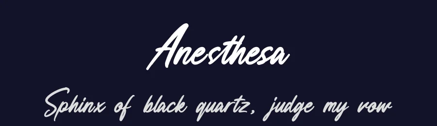 Anesthesa by Maulana Creative — Script Handwritten Font — thumbnail 2