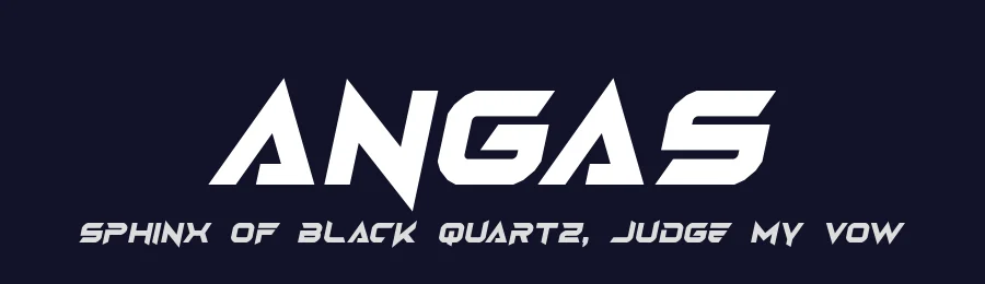 Angas by EyeCone — Display Font — thumbnail 2