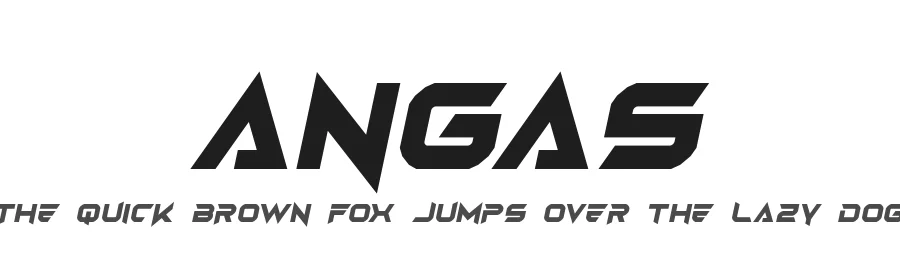 Angas by EyeCone — Display Font