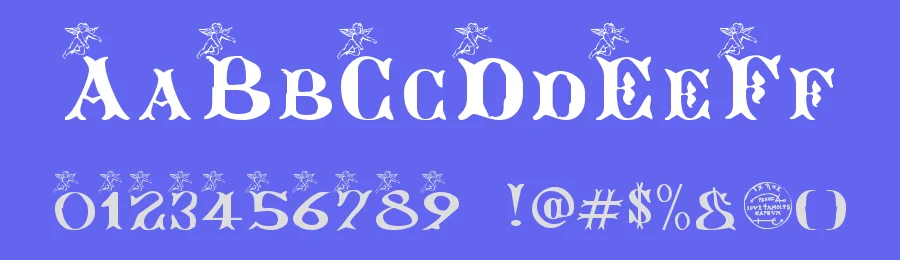 Ange Gardien by Michel Bujardet — Decorative Font — thumbnail 3