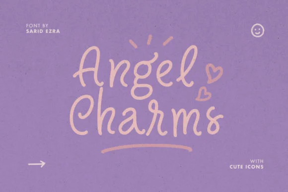Angel Charms Font by saridezra — Script Handwritten Font