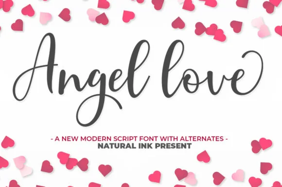 Angel Love Font by Natural Ink by Natural Ink — Script Handwritten Font