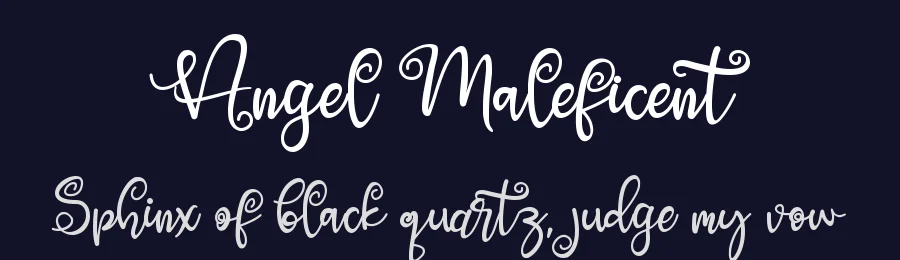 Angel Maleficent by Letterara — Decorative Font — thumbnail 2