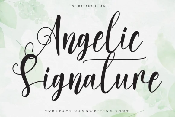 Angelic Signature Font by Misterletter.co — Script Handwritten Font