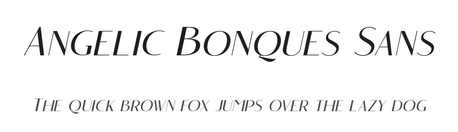 Angelic Bonques Sans