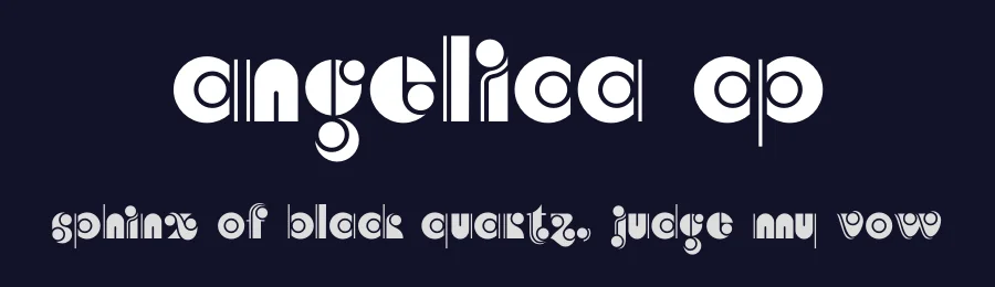 Angelica CP by ClaudeP — Decorative Font — thumbnail 2