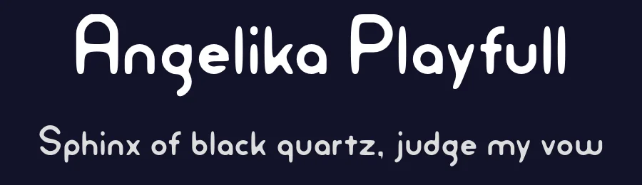 Angelika Playfull by Namara Creative — Decorative Font — thumbnail 2