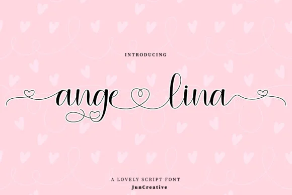 Angelina Font by Juncreative by Juncreative — Script Handwritten Font