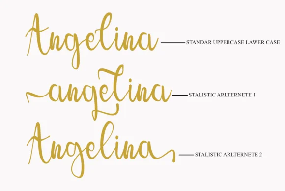 Angelina Font by Muksal Creative by Muksal Creative — Script Handwritten Font — thumbnail 7