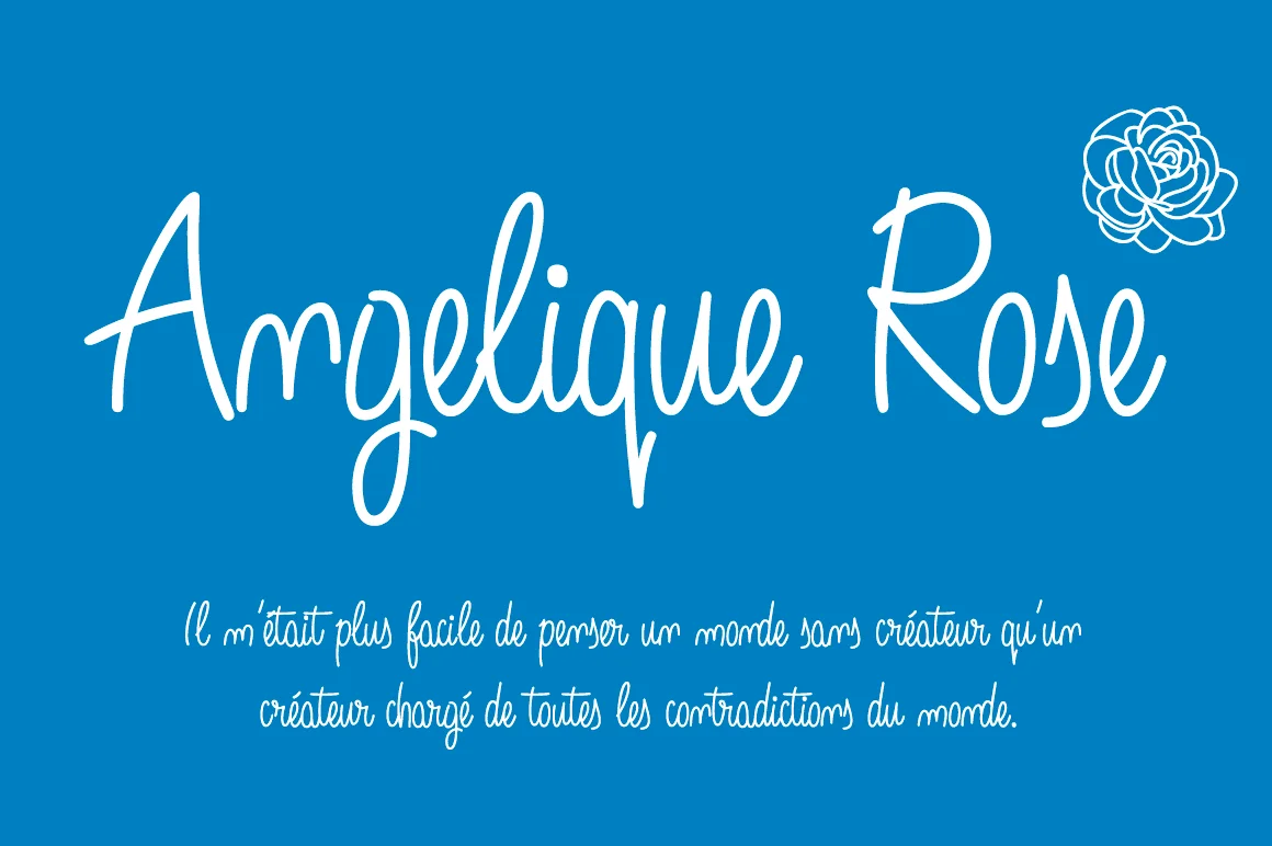 Angelique Rose Font by Fernando Haro — Script Handwritten Font