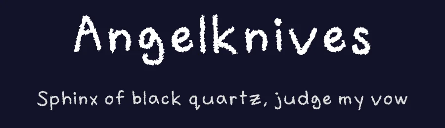 Angelknives by Dylan Clavel — Script Handwritten Font — thumbnail 2