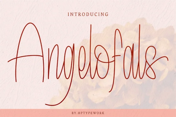 Angelofals Font by hptypework — Script Handwritten Font