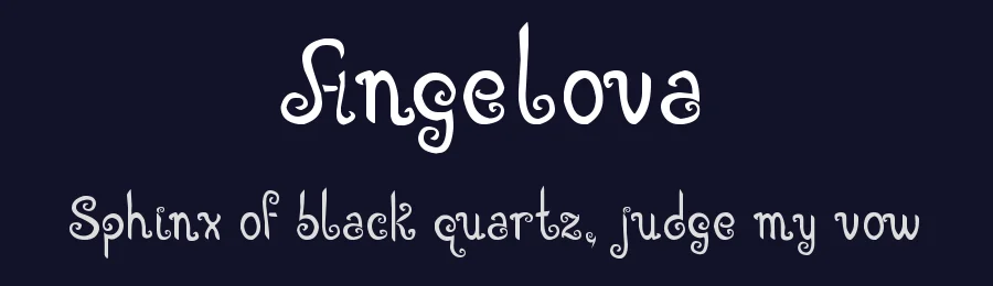 Angelova by Eva Angelova — Decorative Font — thumbnail 2