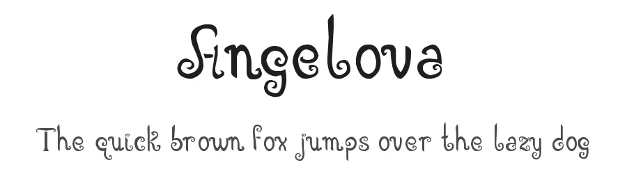 Angelova by Eva Angelova — Decorative Font