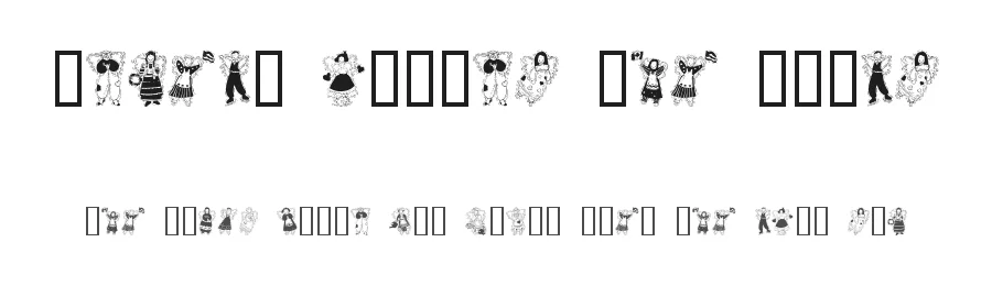 Angels around the world by House of Lime — Dingbats Font