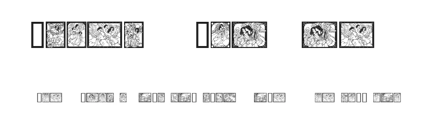 Angels Fairies by House of Lime — Dingbats Font