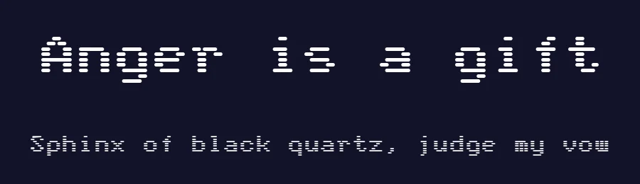 Anger is a gift by Pizzadude — Display Font — thumbnail 2