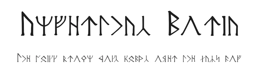 Angerthas Moria by Morten Bek — Dingbats Font