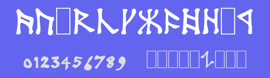 Angerthas by Bruce Kvam — Dingbats Font — thumbnail 3