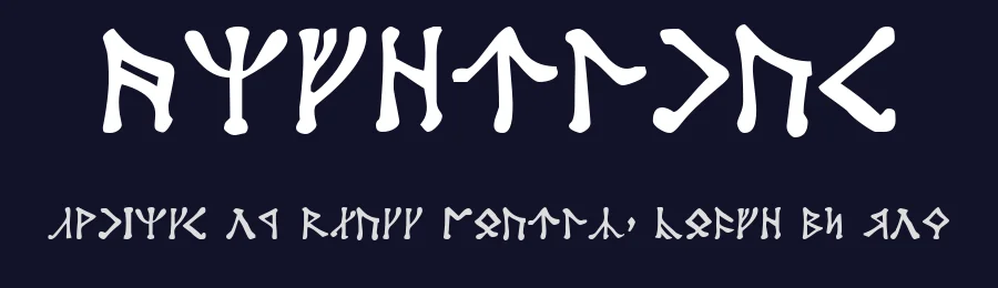 Angerthas by Bruce Kvam — Dingbats Font — thumbnail 2