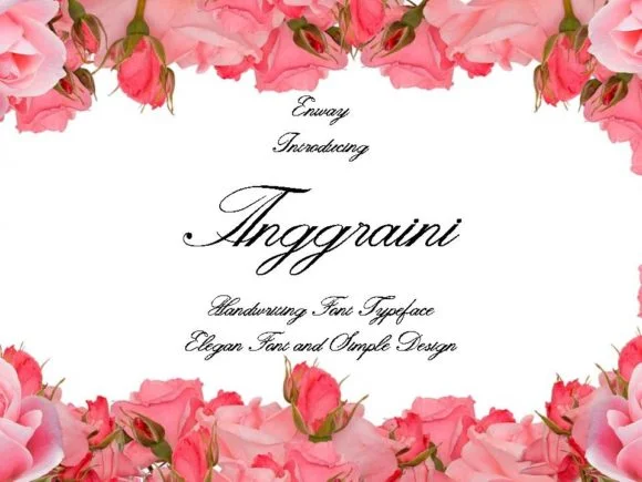 Anggraini Font by enway โ Script Handwritten Font