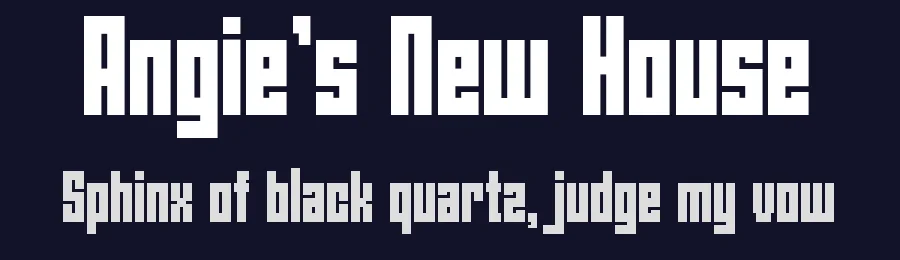 Angie's New House by LeFly Fonts — Display Font — thumbnail 2